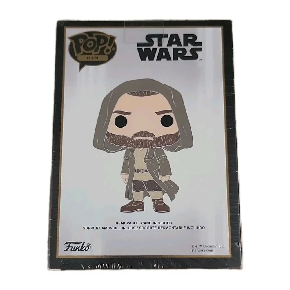Star Wars Funko Pop Giant Enamel Pin: Obi-Wan Kenobi (Hooded) - Brand New!